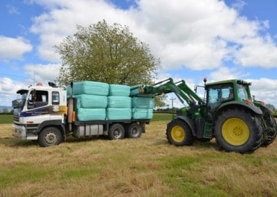 Moving Bales with the tipper truck Nov 14
